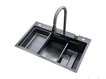 Multifunkcionalna Crna Inox Sudopera 🖤💧 Specifikacije: Materijal na lalafo.rs — 2 Multifunkcionalna Crna Inox Sudopera 🖤💧 Specifikacije: Materijal — 2