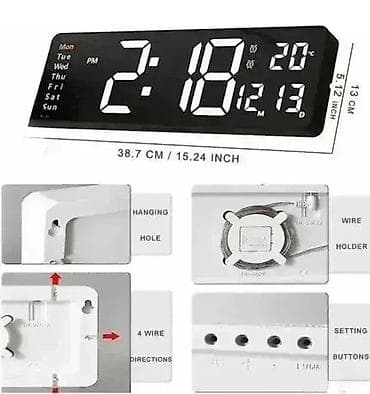 Digitalni sat LED veliki digitalni zidni sat 3761.0 na lalafo.rs — 1 Digitalni sat LED veliki digitalni zidni sat 3761.0 — 1