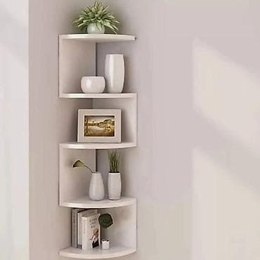 Ugaona zidna polica – 5 nivoa - Moderan “stepenasti” dizajn za na lalafo.rs — 4 Ugaona zidna polica – 5 nivoa - Moderan “stepenasti” dizajn za — 4