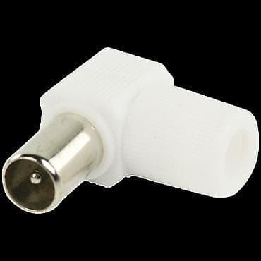 Antenski utikač (muški), IEC 9,5 mm, materijal plastika, oblik ugaoni na lalafo.rs Antenski utikač (muški), IEC 9,5 mm, materijal plastika, oblik ugaoni