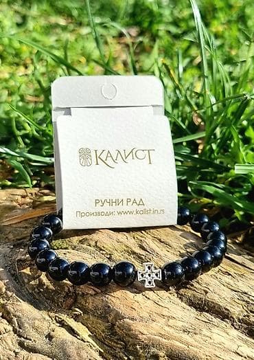Bracelets: Kalist ručno rađene kamene brojanice od oniksa sa blagoslovom SPC at lalafo.rs — 3 Bracelets: Kalist ručno rađene kamene brojanice od oniksa sa blagoslovom SPC — 3