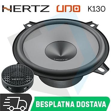 Transport: Hertz Uno K 130 sistem ima 24 mm (0.9ˈ) membranu Neodimijum at lalafo.rs — 1 Transport: Hertz Uno K 130 sistem ima 24 mm (0.9ˈ) membranu Neodimijum — 1