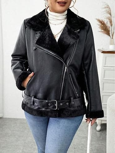 🖤 Plus size jakna koja stoji savršeno 🖤 Moderna jakna od mekane eko na lalafo.rs 🖤 Plus size jakna koja stoji savršeno 🖤 Moderna jakna od mekane eko