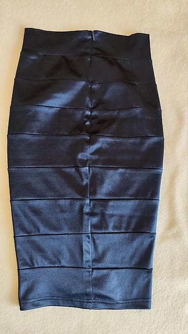 Saten pencil suknja – veličina S - Model: uska pencil silueta, visoki na lalafo.rs — 3 Saten pencil suknja – veličina S - Model: uska pencil silueta, visoki — 3