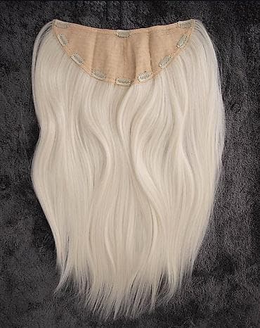 60cm Klip-in nadogradnja kose – platina blond - Tip: polukrug/halo na lalafo.rs — 1 60cm Klip-in nadogradnja kose – platina blond - Tip: polukrug/halo — 1