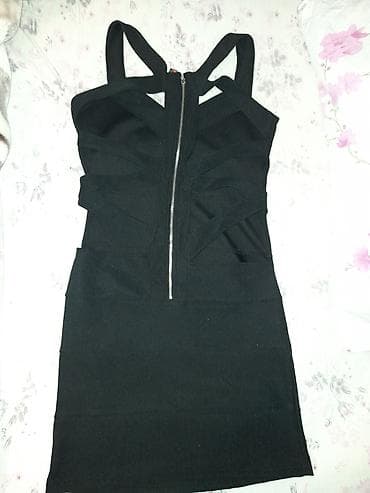 Women's Clothing: Crna uska haljina bez rukava, mini dužina. Model sa širokim bretelama at lalafo.rs — 2 Women's Clothing: Crna uska haljina bez rukava, mini dužina. Model sa širokim bretelama — 2