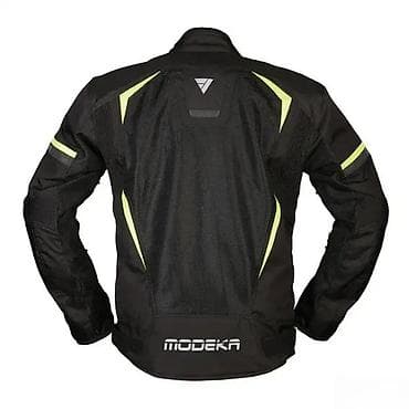 Crna Modeka motociklistička jakna sa neon žutim detaljima je na lalafo.rs Crna Modeka motociklistička jakna sa neon žutim detaljima je
