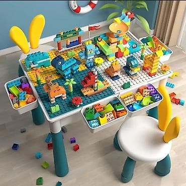Sto sa stolicom i kockicama – Edukativni 🧸🎲 Edukativna igračka za na lalafo.rs — 3 Sto sa stolicom i kockicama – Edukativni 🧸🎲 Edukativna igračka za — 3