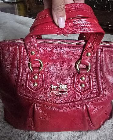 Coach Madison Sabrina satchel bag. Coach kožna crvena torba sa na lalafo.rs — 4 Coach Madison Sabrina satchel bag. Coach kožna crvena torba sa — 4