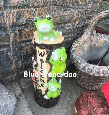 Garden Decor: Dekorativna baštenska figura “Welcome” sa žabicama - Materijal at lalafo.rs — 1 Garden Decor: Dekorativna baštenska figura “Welcome” sa žabicama - Materijal — 1
