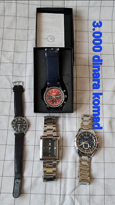 Set ručnih satova – 3.000 dinara komad - Honmin HM8009: hronograf at lalafo.rs — 1 Set ručnih satova – 3.000 dinara komad - Honmin HM8009: hronograf — 1