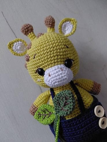 Heklana amigurumi žirafa – ručni rad - Materijal: pamučni konac at lalafo.rs — 5 Heklana amigurumi žirafa – ručni rad - Materijal: pamučni konac — 5