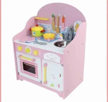 Dečije kuhinje: Roze kvalitetna drvena kuhinja za igru Visokokvalitetni drveni set na lalafo.rs — 1 Dečije kuhinje: Roze kvalitetna drvena kuhinja za igru Visokokvalitetni drveni set — 1
