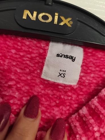 Pletena džemper-majica Sinsay, velicina XS. - Boja: jarko roze - na lalafo.rs — 3 Pletena džemper-majica Sinsay, velicina XS. - Boja: jarko roze - — 3