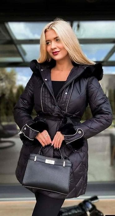 Ženska prošivena zimska jakna sa kapuljačom - Boja: crna, visokog na lalafo.rs — 2 Ženska prošivena zimska jakna sa kapuljačom - Boja: crna, visokog — 2