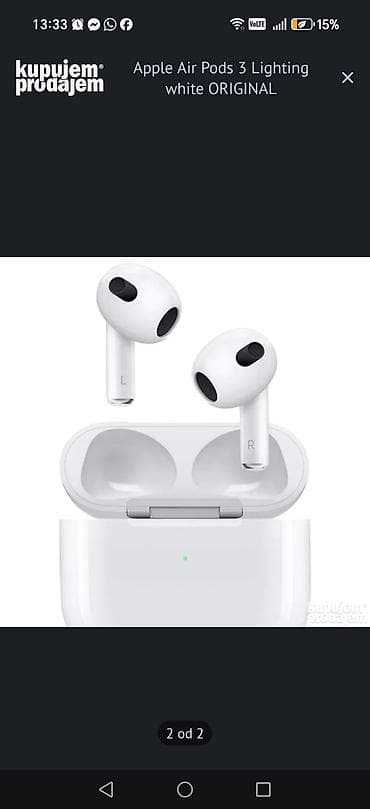 dve suknje po: Apple AirPods 3 (Lightning) – bele slušalice sa kutijom za punjenje - na lalafo.rs — 3 dve suknje po: Apple AirPods 3 (Lightning) – bele slušalice sa kutijom za punjenje - — 3
