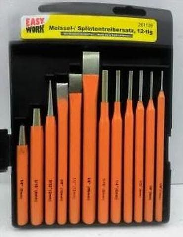 za svaki dan: Set dleta i probijača EASY WORK – 12 delova u plastičnom koferu at lalafo.rs — 1 za svaki dan: Set dleta i probijača EASY WORK – 12 delova u plastičnom koferu — 1