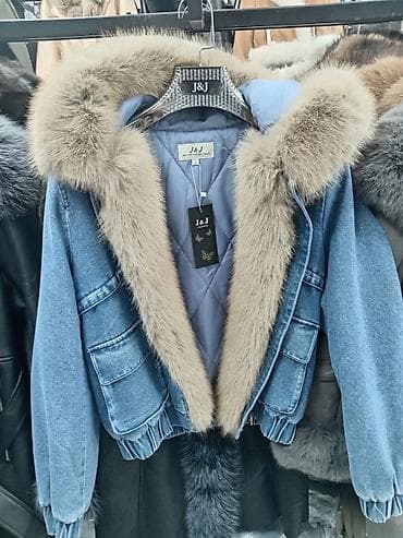 Ženska kratka teksas jakna sa krznom S M L - Materijal: čvrst na lalafo.rs — 5 Ženska kratka teksas jakna sa krznom S M L - Materijal: čvrst — 5