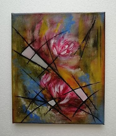 Umetnička slika na platnu sa blind ramom 30x25cm rađena akrilnim na lalafo.rs — 4 Umetnička slika na platnu sa blind ramom 30x25cm rađena akrilnim — 4