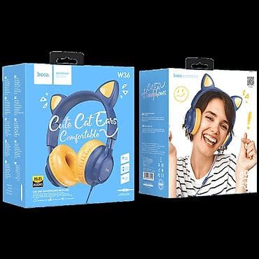 W36 Cat ear, slušalice sa mikrofonom, 3,5 mm utikač, 1,2 m kabl. Audio na lalafo.rs — 5 W36 Cat ear, slušalice sa mikrofonom, 3,5 mm utikač, 1,2 m kabl. Audio — 5
