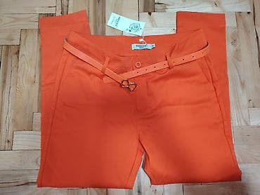 Ženske pantalone Freesia – narandžaste - Model: ravne pantalone sa na lalafo.rs — 1 Ženske pantalone Freesia – narandžaste - Model: ravne pantalone sa — 1