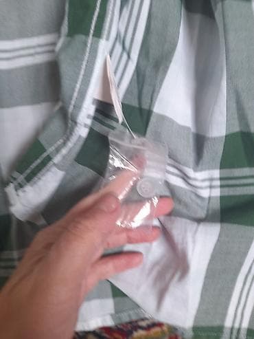 Muška košulja kratkih rukava – zeleno-bela karirana - Klasičan kroj at lalafo.rs — 1 Muška košulja kratkih rukava – zeleno-bela karirana - Klasičan kroj — 1