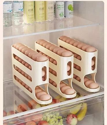 Vertikalni stalak/dispener za jaja za frižider - Pametan “roll-down” na lalafo.rs — 2 Vertikalni stalak/dispener za jaja za frižider - Pametan “roll-down” — 2