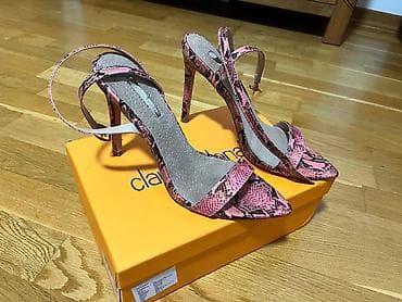 Ženske sandale na štiklu – zmijski print, ružičasto-crna kombinacija na lalafo.rs — 2 Ženske sandale na štiklu – zmijski print, ružičasto-crna kombinacija — 2