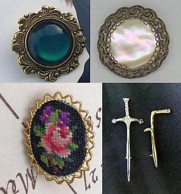 4 STARA Exluzibna broša: Zeleni, SEDEF, GOBLEN, Druidski srp. Cena za na lalafo.rs — 1 4 STARA Exluzibna broša: Zeleni, SEDEF, GOBLEN, Druidski srp. Cena za — 1