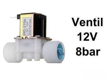 Laundry Machine Parts: Elektromagnetni ventil za vodu 12V DC, pritisak do 8 bar. Ključne at lalafo.rs — 1 Laundry Machine Parts: Elektromagnetni ventil za vodu 12V DC, pritisak do 8 bar. Ključne — 1