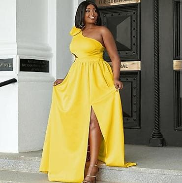 Elegantna duga haljina – Miss Ord - Model: asimetrična, na jedno rame na lalafo.rs — 1 Elegantna duga haljina – Miss Ord - Model: asimetrična, na jedno rame — 1