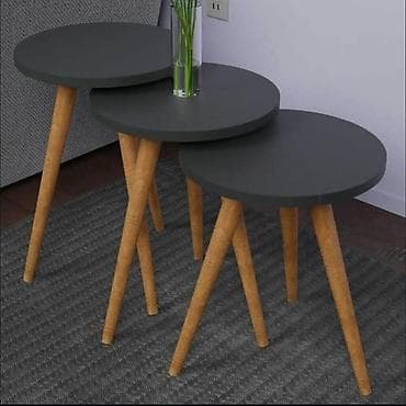 Antique Club Tables: Set od 3 okrugla klub/stočića – skandinavski stil dostava o trošku at lalafo.rs — 2 Antique Club Tables: Set od 3 okrugla klub/stočića – skandinavski stil dostava o trošku — 2