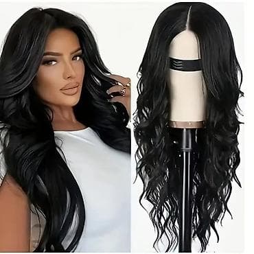 Perika – duga talasasta crna kosa - Stil: duga, bujna na lalafo.rs — 1 Perika – duga talasasta crna kosa - Stil: duga, bujna — 1