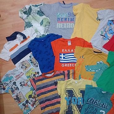 Veliki lot dečijih majica kratkih rukava - Različiti modeli i boje na lalafo.rs — 5 Veliki lot dečijih majica kratkih rukava - Različiti modeli i boje — 5