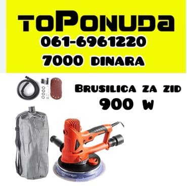 Brusilica za zid – 900 W Opis: - Električna brusilica namenjena za na lalafo.rs Brusilica za zid – 900 W Opis: - Električna brusilica namenjena za