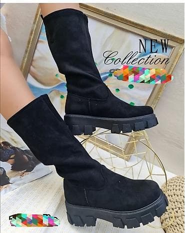 High boots, 38, color - Black at lalafo.rs — 3 High boots, 38, color - Black — 3