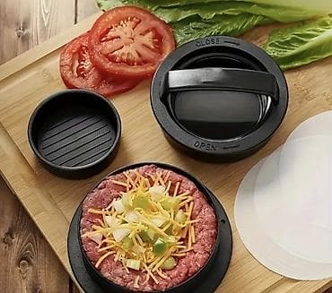 Kalup/ presa za hamburgere sa umetanjem nadeva - 3-u-1 alat: formira na lalafo.rs Kalup/ presa za hamburgere sa umetanjem nadeva - 3-u-1 alat: formira