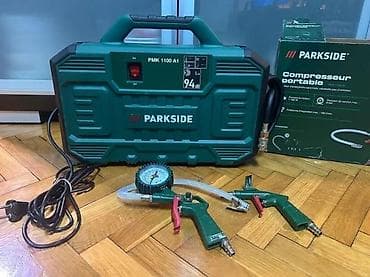 Kompresori za vazduh: PARKSIDE PMK 1100 A1 – prenosni kompresor - Električni prenosni na lalafo.rs — 3 Kompresori za vazduh: PARKSIDE PMK 1100 A1 – prenosni kompresor - Električni prenosni — 3