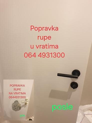 Usluga: Popravka rupa na unutrašnjim vratima - Profesionalna sanacija na lalafo.rs — 2 Usluga: Popravka rupa na unutrašnjim vratima - Profesionalna sanacija — 2