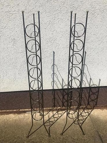 Metalni stalak za vino – set od 2 komada - Materijal: čelik/kovano na lalafo.rs Metalni stalak za vino – set od 2 komada - Materijal: čelik/kovano