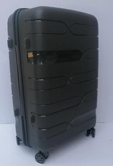 Travel suitcases and bags: Veliki kofer na točkiće – tamnosiva boja - Tvrda spoljašnjost sa at lalafo.rs — 8 Travel suitcases and bags: Veliki kofer na točkiće – tamnosiva boja - Tvrda spoljašnjost sa — 8