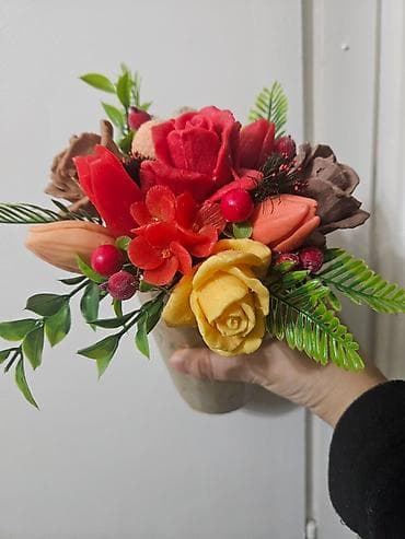 Dekorativni aranžman u saksiji – ručno rađeni buket od veštačkog cveća na lalafo.rs — 2 Dekorativni aranžman u saksiji – ručno rađeni buket od veštačkog cveća — 2