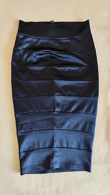 Saten pencil suknja – veličina S - Model: uska pencil silueta, visoki na lalafo.rs — 2 Saten pencil suknja – veličina S - Model: uska pencil silueta, visoki — 2