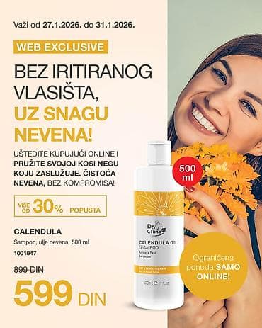 Dr. C. Tuna Calendula Oil Shampoo – šampon sa uljem nevena, 500 ml - na lalafo.rs Dr. C. Tuna Calendula Oil Shampoo – šampon sa uljem nevena, 500 ml -