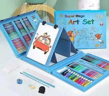 Dečije table za crtanje: Umetnički set za dečake 208 delova. umetnički set za dečake 208 delova na lalafo.rs — 1 Dečije table za crtanje: Umetnički set za dečake 208 delova. umetnički set za dečake 208 delova — 1