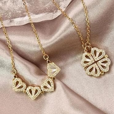 Magnet ogrlica hirurški čelik, moze da se nosi kao detelina sa četiri na lalafo.rs — 2 Magnet ogrlica hirurški čelik, moze da se nosi kao detelina sa četiri — 2