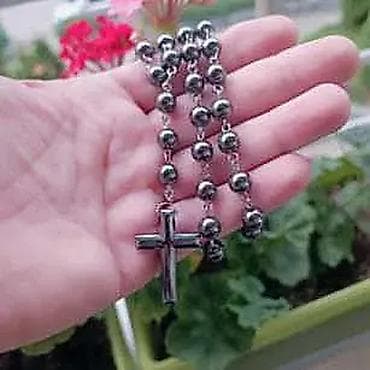 Hematit brojanica hirurški čelik je ručni rad napravljena od perli na lalafo.rs — 1 Hematit brojanica hirurški čelik je ručni rad napravljena od perli — 1