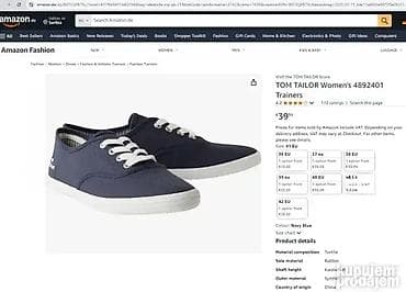 *** AKCIJA *** #2319 Ženske patike Tenisice Tom Tailor; Broj 41; NOVO at lalafo.rs — 2 *** AKCIJA *** #2319 Ženske patike Tenisice Tom Tailor; Broj 41; NOVO — 2