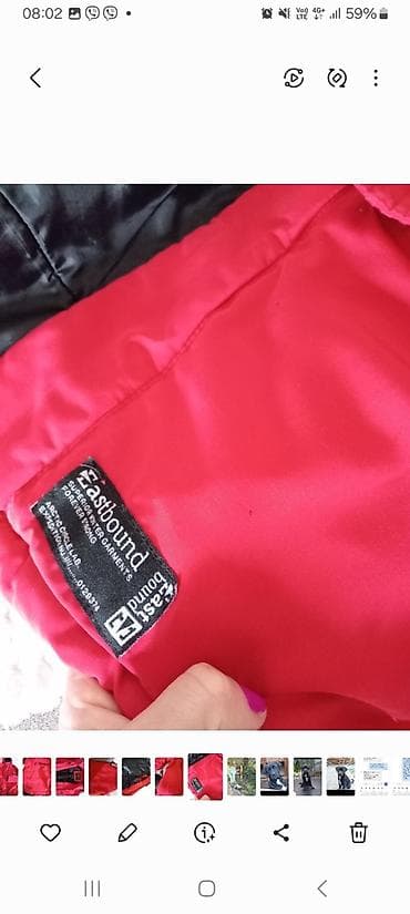 Eastbound zimska jakna, malo duzi model,veličina M, crvena. ima sitna na lalafo.rs — 2 Eastbound zimska jakna, malo duzi model,veličina M, crvena. ima sitna — 2