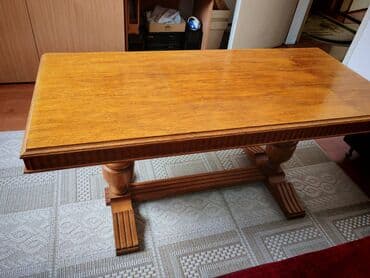 Drveni sto za dnevni boravak/trpezariju - Materijal: masivno drvo na lalafo.rs Drveni sto za dnevni boravak/trpezariju - Materijal: masivno drvo